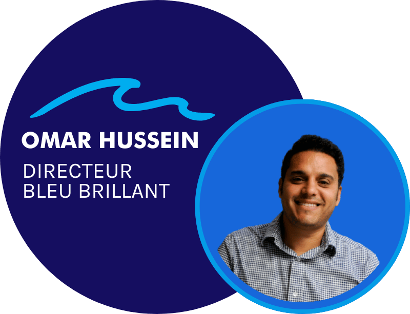 Photo d'Omar Hussein, directeur de Bleu Brillant