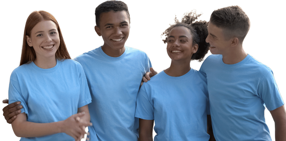 Équipe de 4 enfants