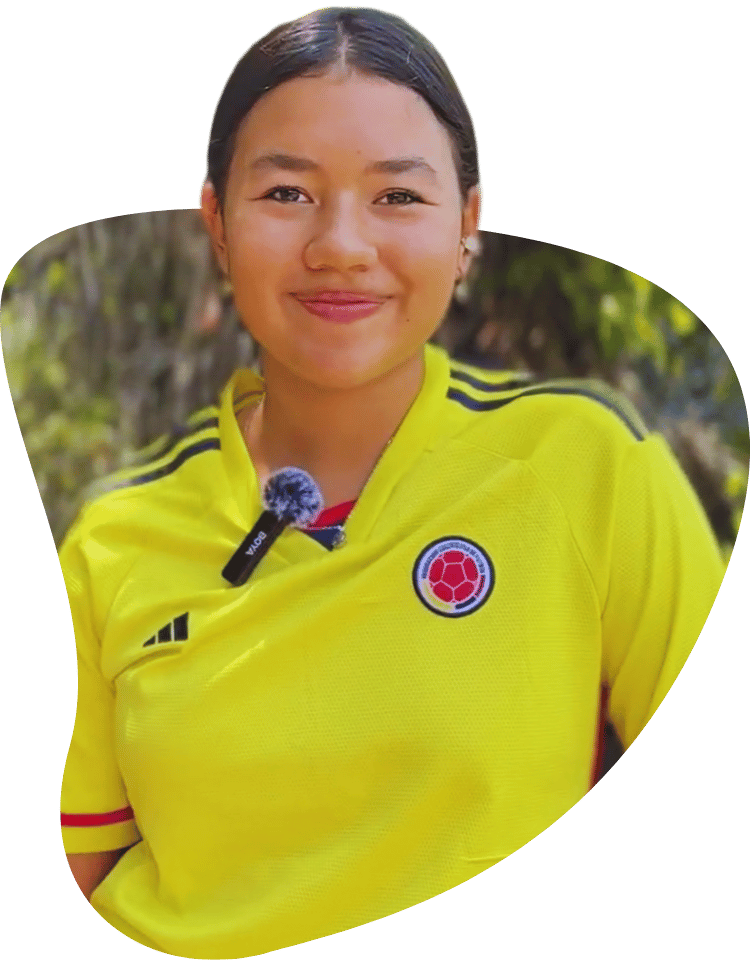 L'enfant à l'honneur dans la bannière